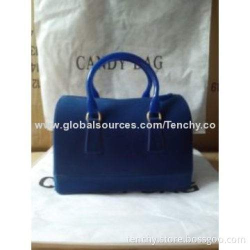 PVC Handbags with Felt Coated, Various Colors Available